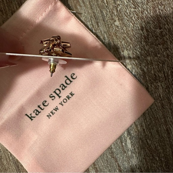 Kate Spade Bourgeois Bow Studs, Rose Gold - Picture 5 of 6